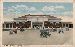 C. & E.I. Railroad Station Danville, IL Postcard Postcard Postcard