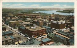 Bird's Eye View of Wholesale Districk Postcard