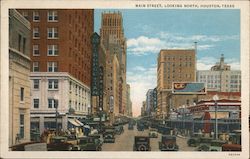 Main Street, Looking North Postcard