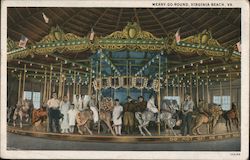 Merry-Go-Round Postcard