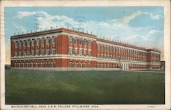 Whitehurst Hall, Oklahoma A7M College Postcard