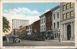 Market Street Looking East Postcard