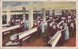 Packing Room, Kellog Company Postcard