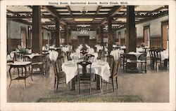 Dining Room, Sanitarium Annex Battle Creek, MI Postcard Postcard Postcard