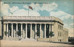 Municipal Library Postcard