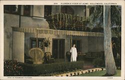 Florence Vidor at Home Postcard