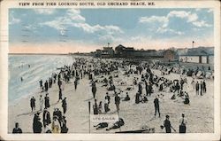 View from Pier Looking South Old Orchard Beach, ME Postcard Postcard Postcard