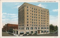 Forrest Hotel Hattiesburg, MS Postcard Postcard Postcard