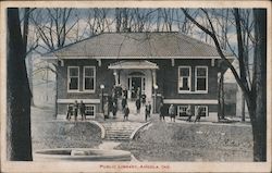 Public Library Angola, IN Postcard Postcard Postcard