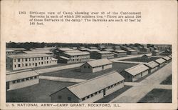 U.S. National Army Camp Grant Postcard