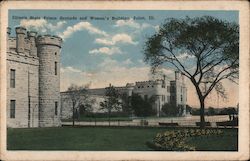 Illinois State Prison Grounds and Women's Building Postcard