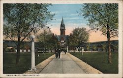 Union Depot Terre Haute, IN Postcard Postcard Postcard