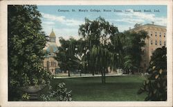 Campus, St. Mary's College, Notre Dame Postcard