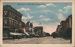 Main Street, Looking East Parsons, KS Postcard Postcard Postcard