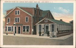 American House and Garden Restaurant West End Postcard