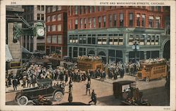 State and Washington Streets Postcard