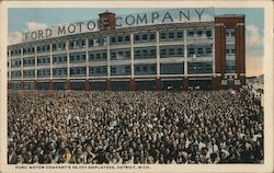 Ford Motor Company's 36,000 Employees Detroit, MI Postcard Postcard Postcard