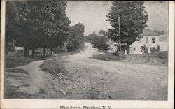Main Street Maryland, NY Postcard Postcard Postcard