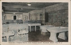 South End of Hospital Balcony, Crane National Exhibit, Boardwalk Postcard