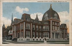 Crawford County Court House Postcard