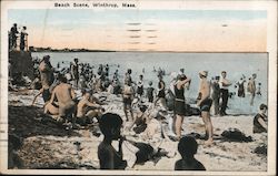 Beach Scene Postcard