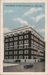 Unity Building, 4th Street and Boulder Ave. Postcard