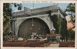 Band Stand, City Park Postcard