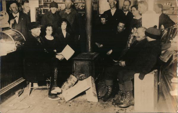 Gathering Around the Woodstove, General Store Plymouth Vermont