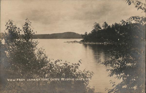View from Jamaica Point Camps Belgrade Lakes Maine