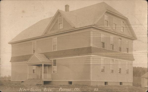 High School Building Portage Maine