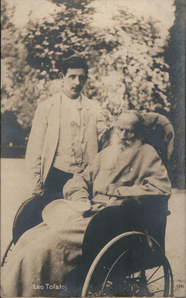 Leo Tolstoy in Wheelchair Authors & Writers