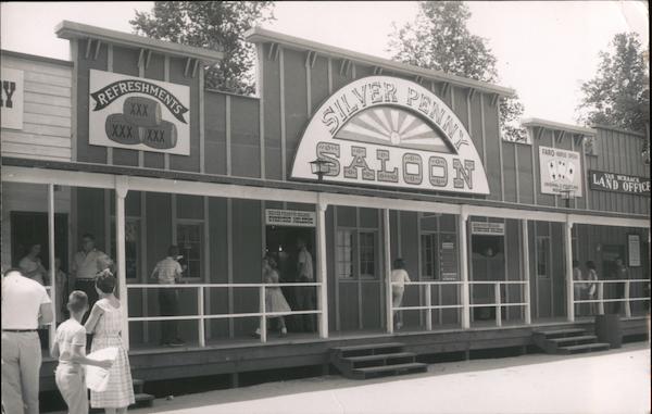 Silver Penny Saloon Colorado Amusement Parks Postcard