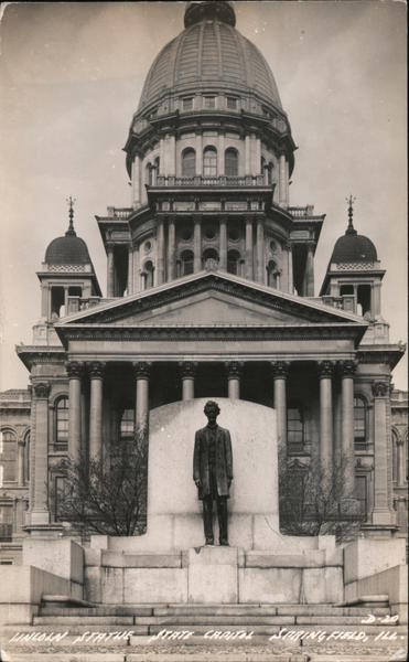 Lincoln Statue at State Capitol Springfield Illinois