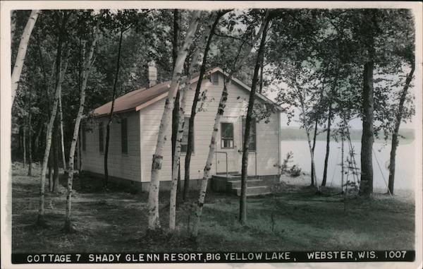 Cottage 7 Shady Glenn Resort, Big Yellow Lake Webster Wisconsin