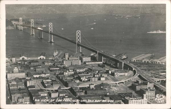 Air View of San Francisco-Oakland Bay Bridge California