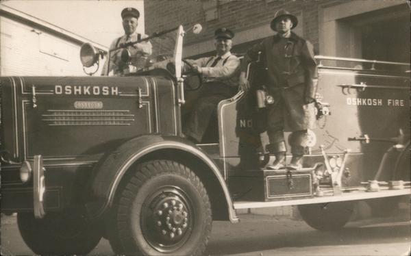 Men of Fire Truck Oshkosh Wisconsin
