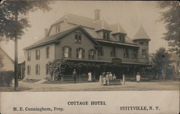 Cottage Hotel, M.E. Cunningham, Prop. Stittville New York