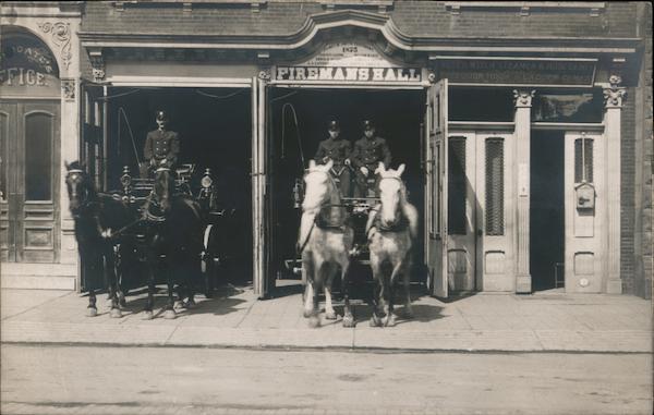 Firemans Hall Cortland NY Postcard Firemans Hall Cortland NY Postcard