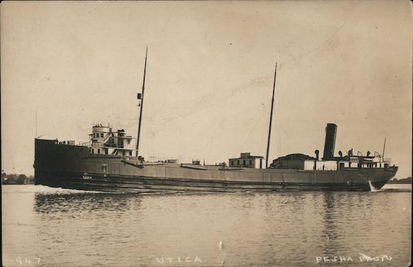 Freighter S.S. Utica, N.Y. Central and Hudson River R.R. Line