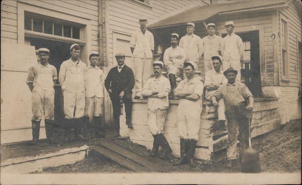 Workers at Milford Creamery New York