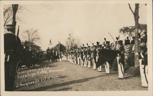 Scene at the Dedication of the Saratoga Battle Monument, 1912 Schuylerville New York