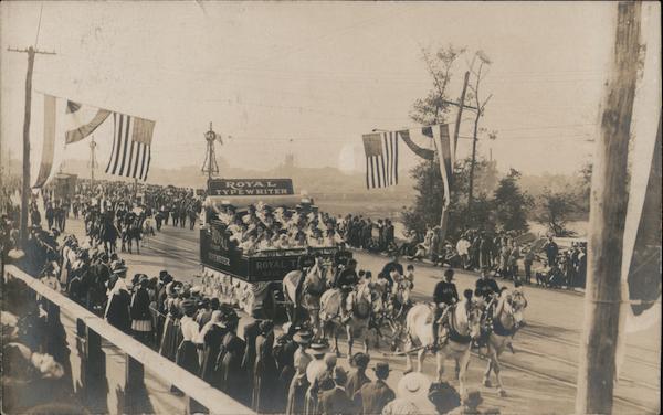 Royal Typewriter Float in Parade Typewriters