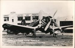 Cook Cleland's F2G Corsair Winner of 1947 Thompson Trophy Aircraft Postcard Postcard Postcard