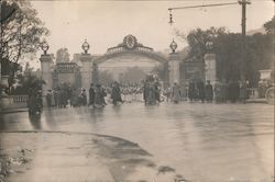 1923 Sather Gate at UC Berkeley, Marching Band California Original Photograph Original Photograph Original Photograph