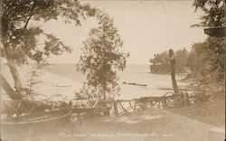 View from Idlewild Road, Lake Champlain Postcard