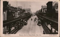 Bowery, North of Grand Street Postcard