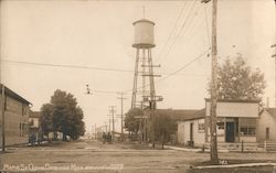 Maple Street Showing Water Works Cedar Springs, MI MLL Postcard Postcard Postcard