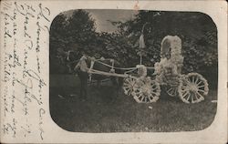 Horse drawn carriage with children McLeansboro, IL Postcard Postcard Postcard