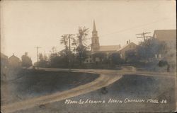 Main Street Looking North Charlton, MA Postcard Postcard Postcard