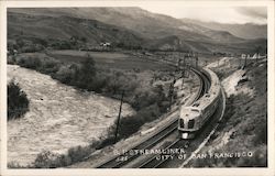 Southern Pacific Streamliner "City of San Francisco" Railroad (Scenic) Postcard Postcard Postcard